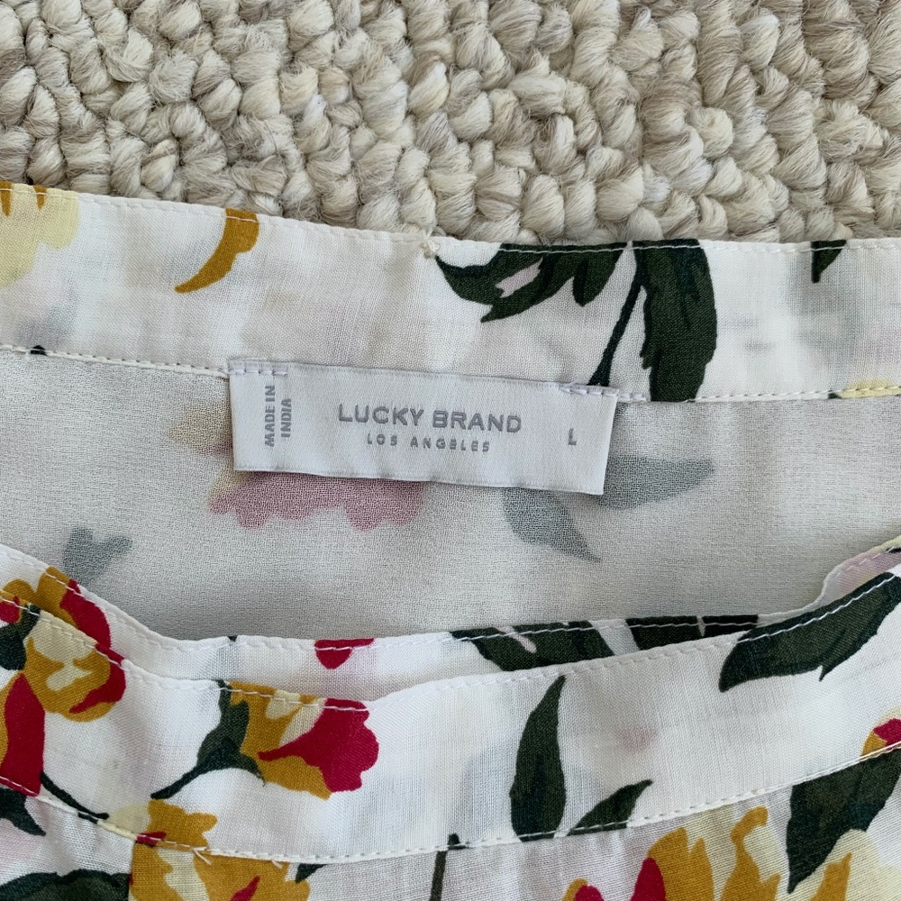 NWT Lucky Brand Wrap-around Print Skirt Sz L - Picture 5 of 9